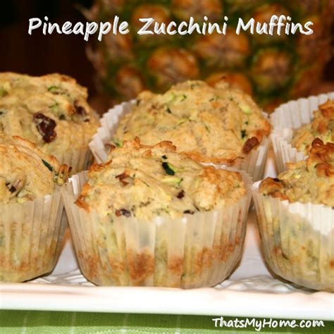 pineapple-zucchini-muffins-recipes-food-and-cooking image