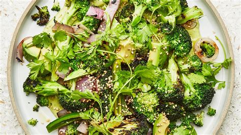 grilled-broccoli-with-avocado-and-sesame-recipe-bon image