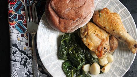 braised-chicken-with-spinach-and-garlic-today image