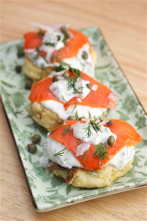 potato-pancakes-smoked-salmon-with-dill-caper image