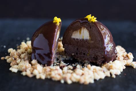 chocolate-mousse-dome-cake-with-hazelnut-crumb image