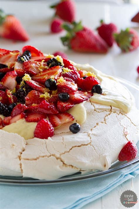 pavlova-recipe-with-fresh-berries-taste-and-tell image