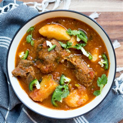 aloo-gosht-mutton-curry-with-potatoes-pressure image