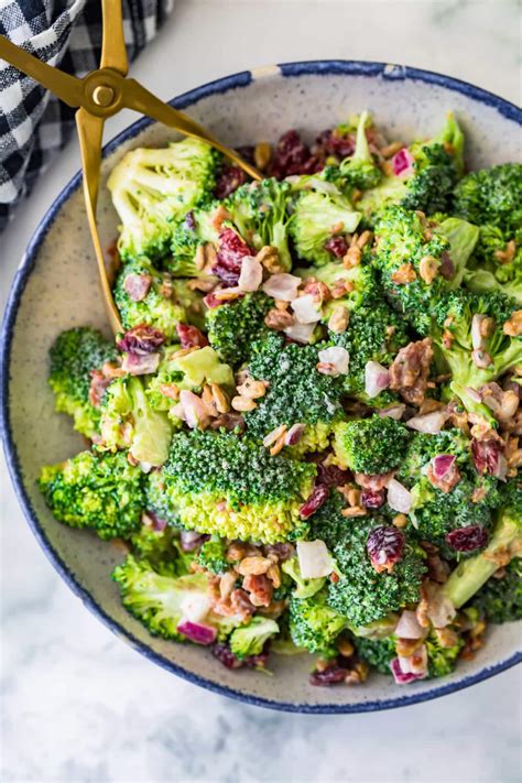 best-broccoli-salad-creamy-broccoli-bacon-salad image