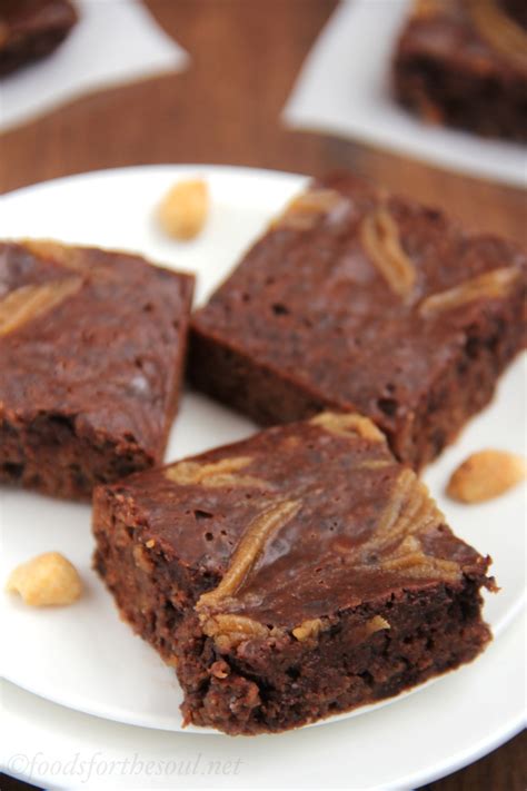 fudgy-double-peanut-butter-brownies-amys-healthy image