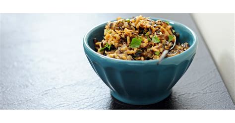 wild-rice-and-mushroom-dressing-recipe-popsugar image