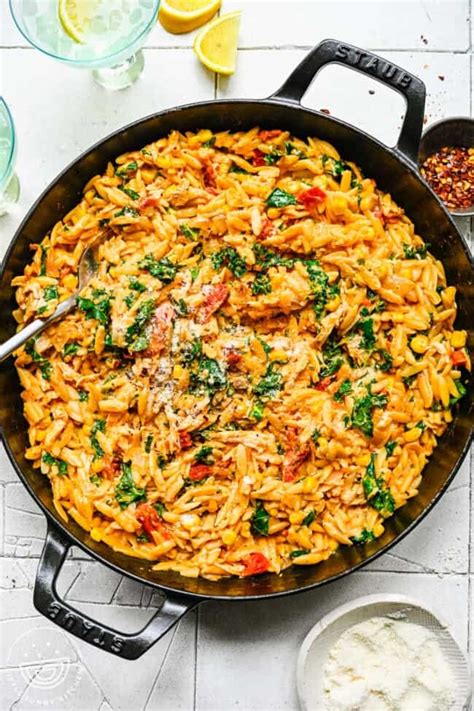 one-pan-creamy-chicken-orzo-little-sunny-kitchen image