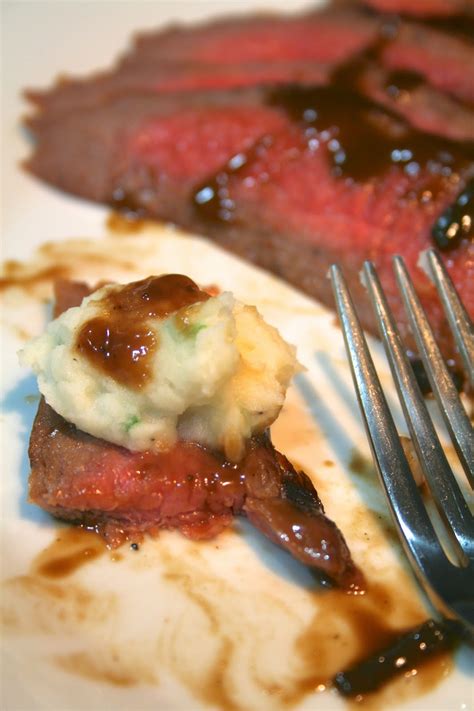 bourbon-and-brown-sugar-marinated-flank-steak-blogger image