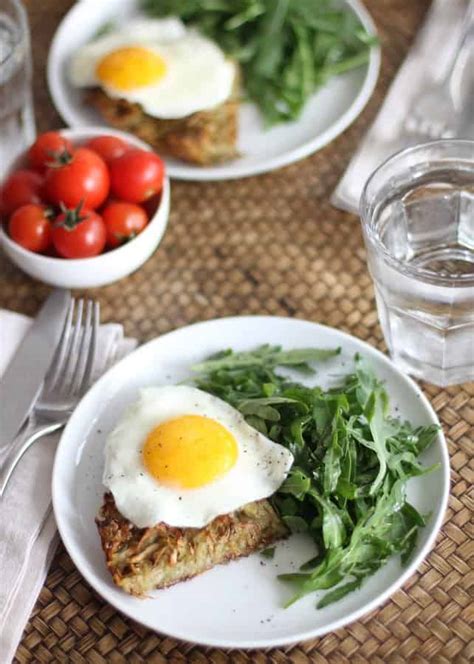 crispy-skillet-hash-browns-with-fried-eggs-and-arugula image