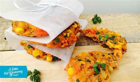 carrot-and-corn-fritters-stephanie-clairmont image