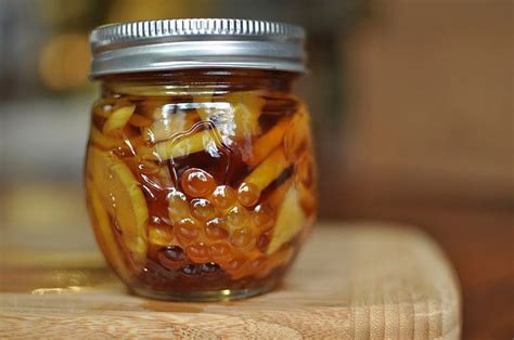 quince-slices-in-a-spiced-chai-syrup-food-in-jars image