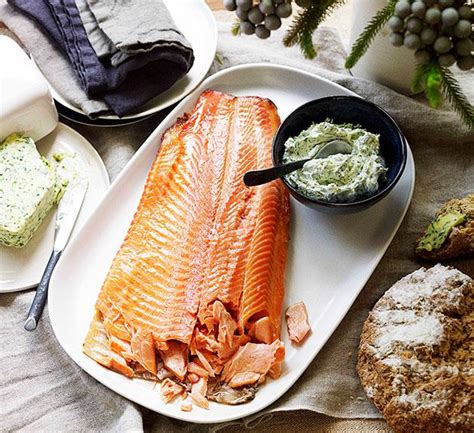 hot-smoked-trout-with-herb-crme-frache-gourmet image