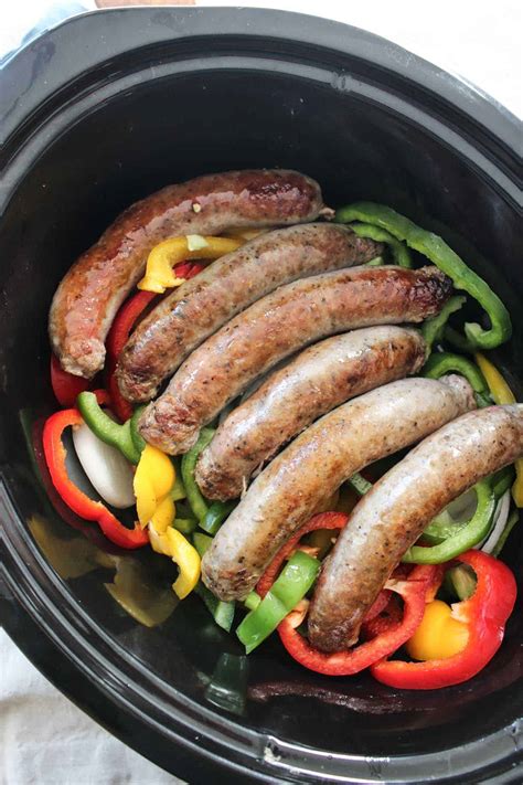 easy-crock-pot-slow-cooker-sausage image