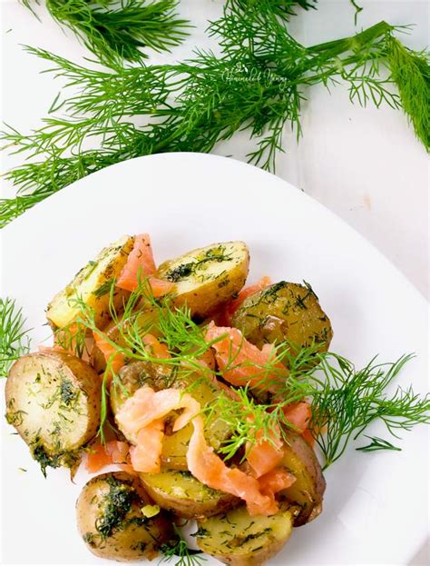warm-potato-salad-with-dill-smoked-salmon image