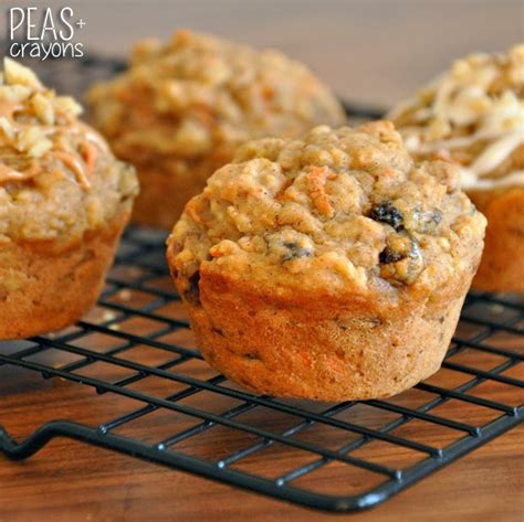 carrot-currant-muffins-peas-and-crayons image