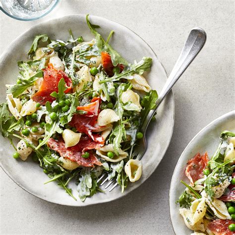 smoked-salmon-pasta-salad-recipe-eatingwell image
