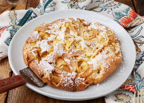 german-apple-pancake-barefeet-in-the-kitchen image