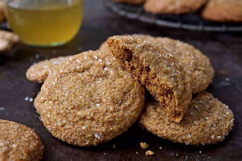soft-ginger-molasses-cookies-and-ginger-syrup image