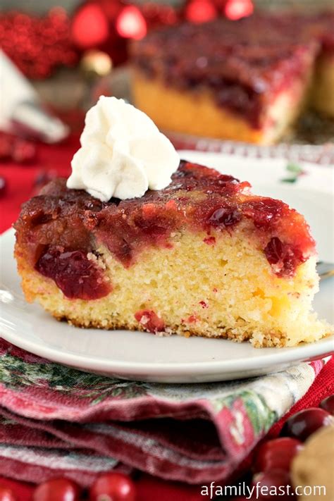 cranberry-ginger-upside-down-cake-with-rum image