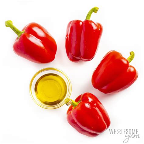 how-to-make-roasted-red-peppers-wholesome-yum image