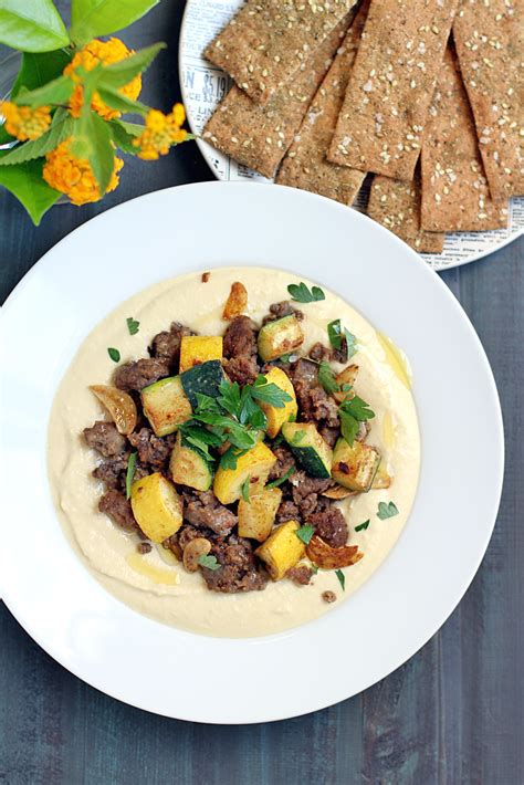 hummus-with-spiced-lamb-and-summer-squash-two image