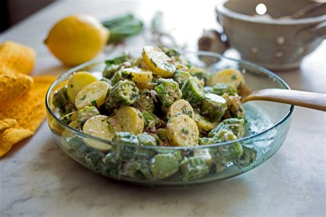 okra-and-potato-salad-dining-and-cooking image