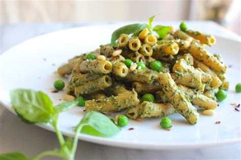 spring-pea-pesto-penne-meatless-monday-the image