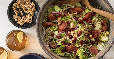 hillshire-farm-smoked-sausage-and-brussels-sprout-salad image