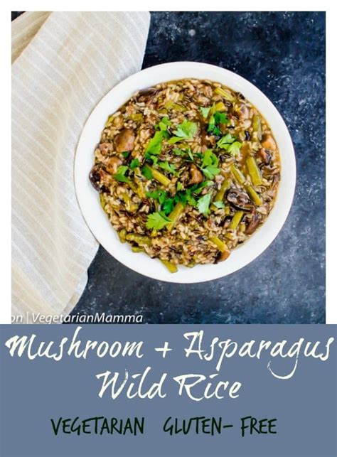 mushroom-asparagus-wild-rice-vegetarian-mamma image