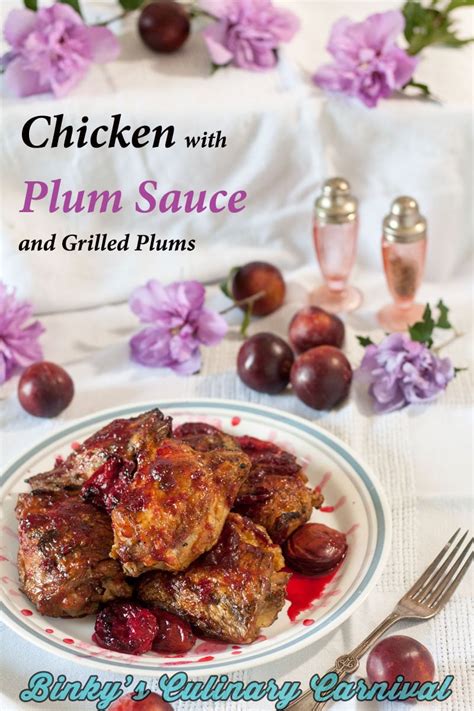 chicken-with-plum-sauce-and-grilled-plums-binkys image