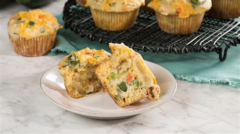 savoury-zucchini-vegetable-and-cheddar-muffins image