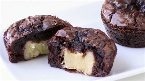 banana-stuffed-brownie-cupcakes image