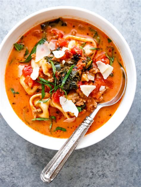 spicy-italian-sausage-and-tortellini-soup-recipe-meal image