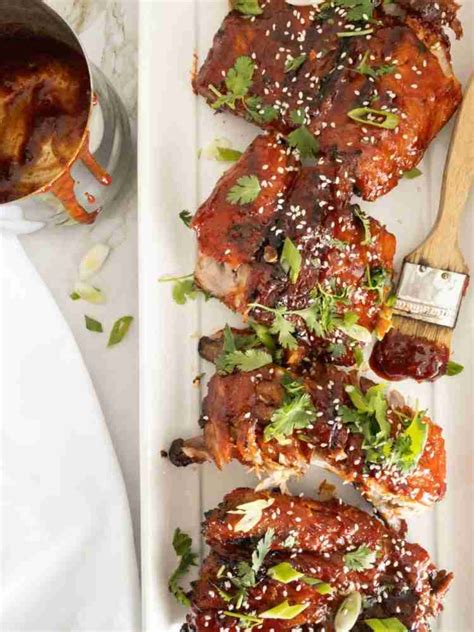 bbq-ribs-with-honey-gochujang-and-ginger-the image