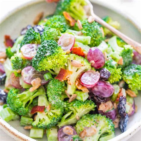 the-best-broccoli-salad-with-bacon-grapes image