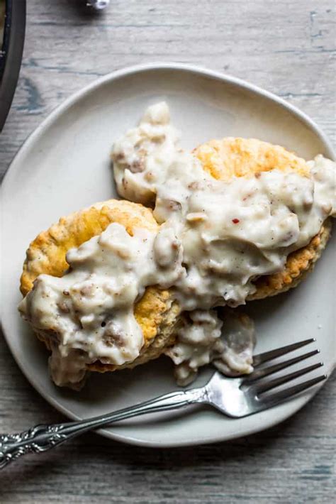 grandmas-classic-southern-biscuits-and-sausage-gravy image