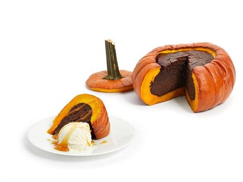 chocolate-cake-in-a-pumpkin-fn-dish-food-network image