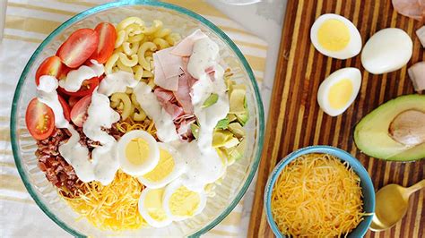 easy-cobb-pasta-salad-recipe-laura-fuentes image