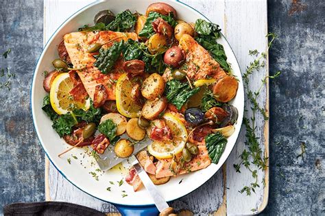pan-fried-trout-with-bacon-kale-potatoes-canadian image
