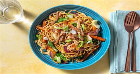sweet-and-spicy-pulled-pork-noodle-bowl image