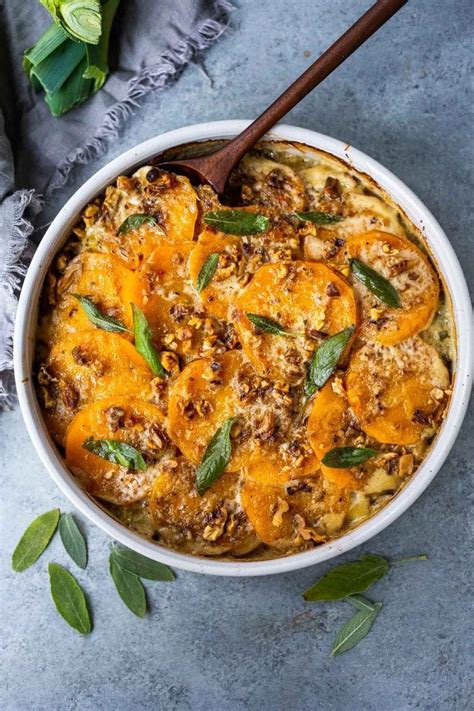 butternut-squash-gratin-with-leeks-sage-and-walnuts image