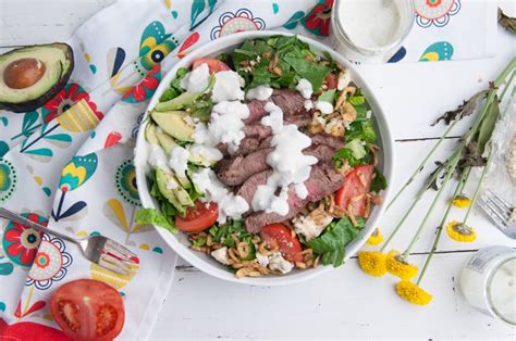 black-and-blue-steak-salad-two-lucky-spoons image
