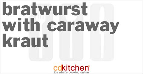 bratwurst-with-caraway-kraut-recipe-cdkitchen image