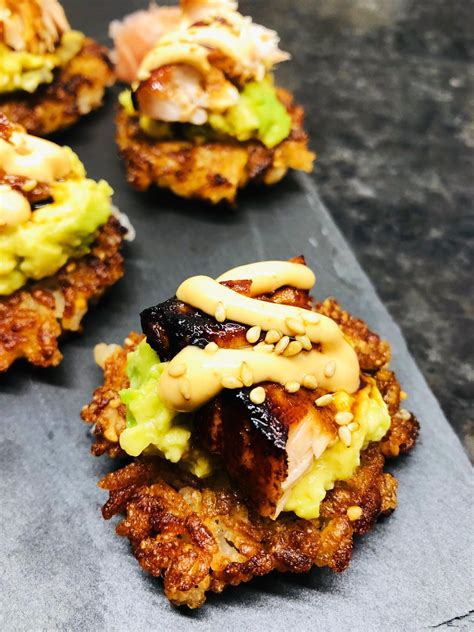 crispy-salmon-sushi-bites-cooks-well-with-others image