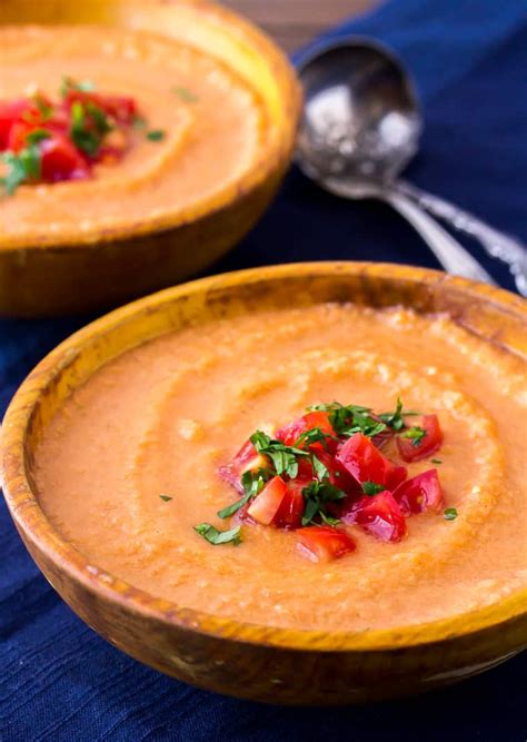 blender-gazpacho-soup-recipe-delicious-little-bites image