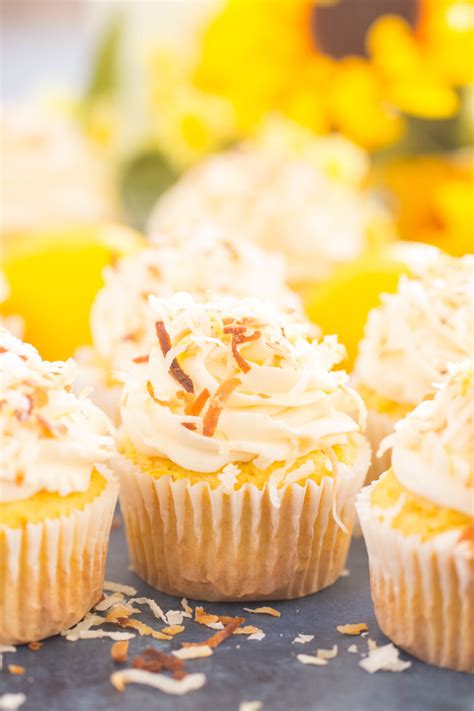 lemon-coconut-cupcakes-with-coconut-frosting-the image