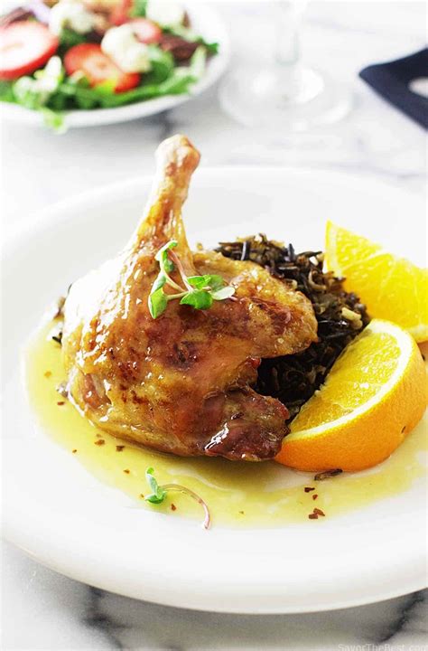 roasted-duck-legs-with-orange-sauce-and-wild-rice image