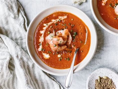 curry-tomato-soup-with-shrimp-honest-cooking image