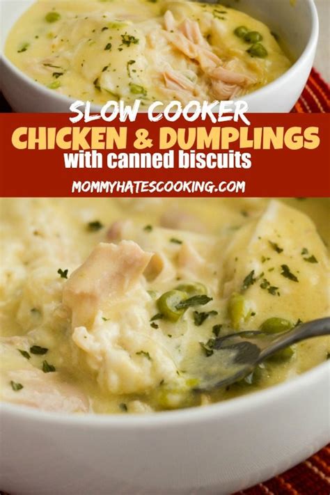 easy-slow-cooker-chicken-and-dumplings-with-biscuits image
