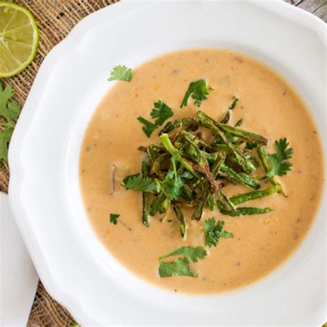 chipotle-vegetable-chowder-with-crispy-green-beans image